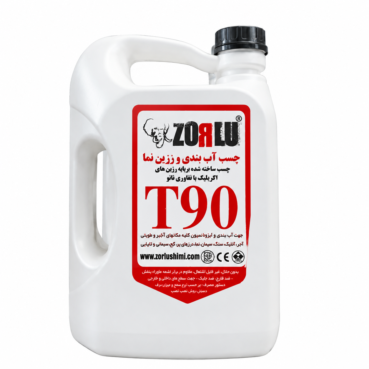 چسب آب‌بندی و رزین نما ZORLU مدل T90